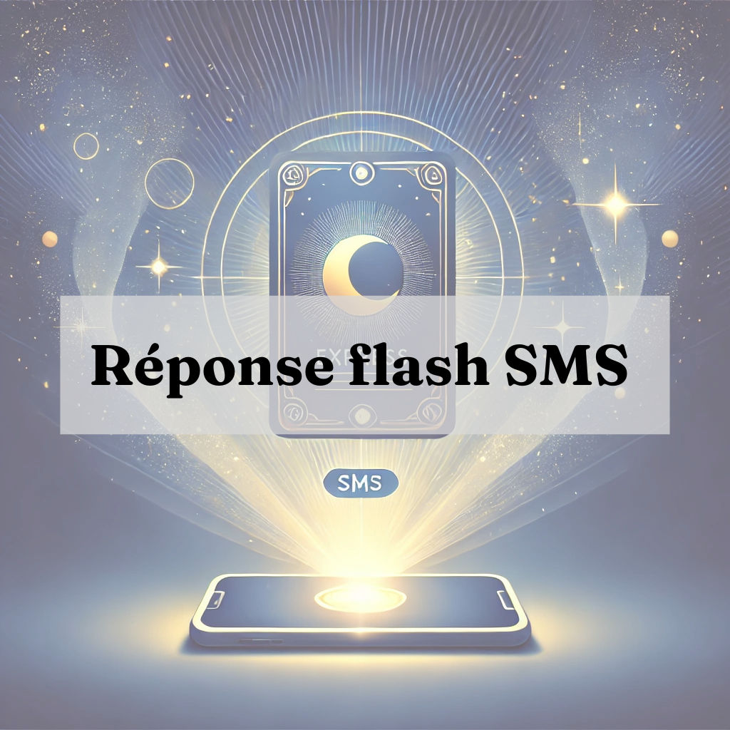 Réponse flash, par SMS dans la journée